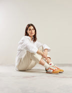 Baskets Basses Gabrielle - Moutarde Pêche Orange - Femme