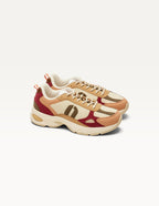 Baskets Basses Maé - Pêche Kaki Beige - Femme