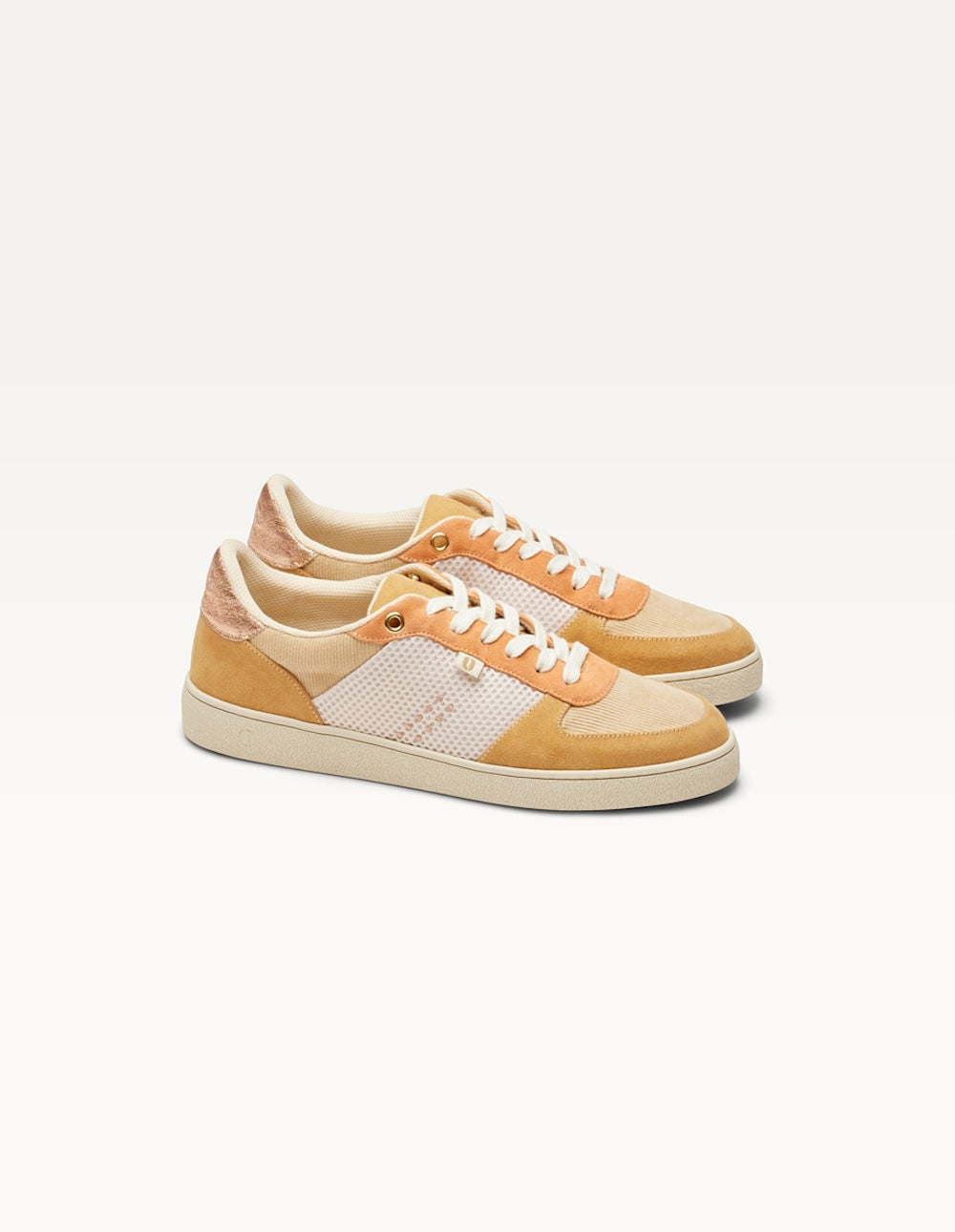 Baskets Basses Marie - Beige Crème Pêche - Femme