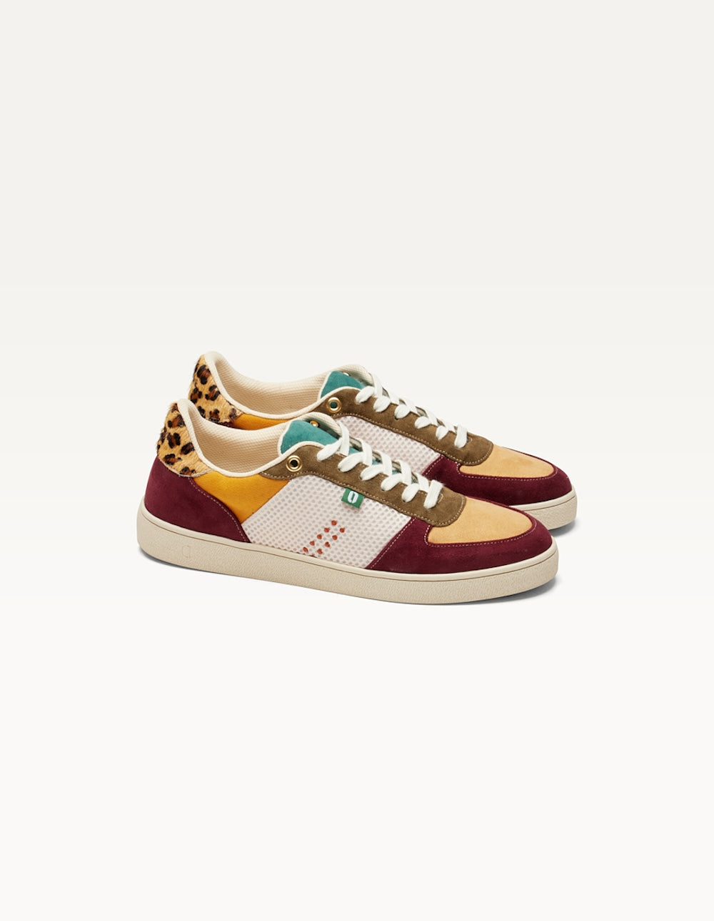 Baskets Basses Marie - Bordeaux Beige Kaki - Femme
