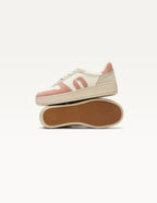 Baskets Basses Marilou - Rose Clair Blanc Gris Clair - Femme