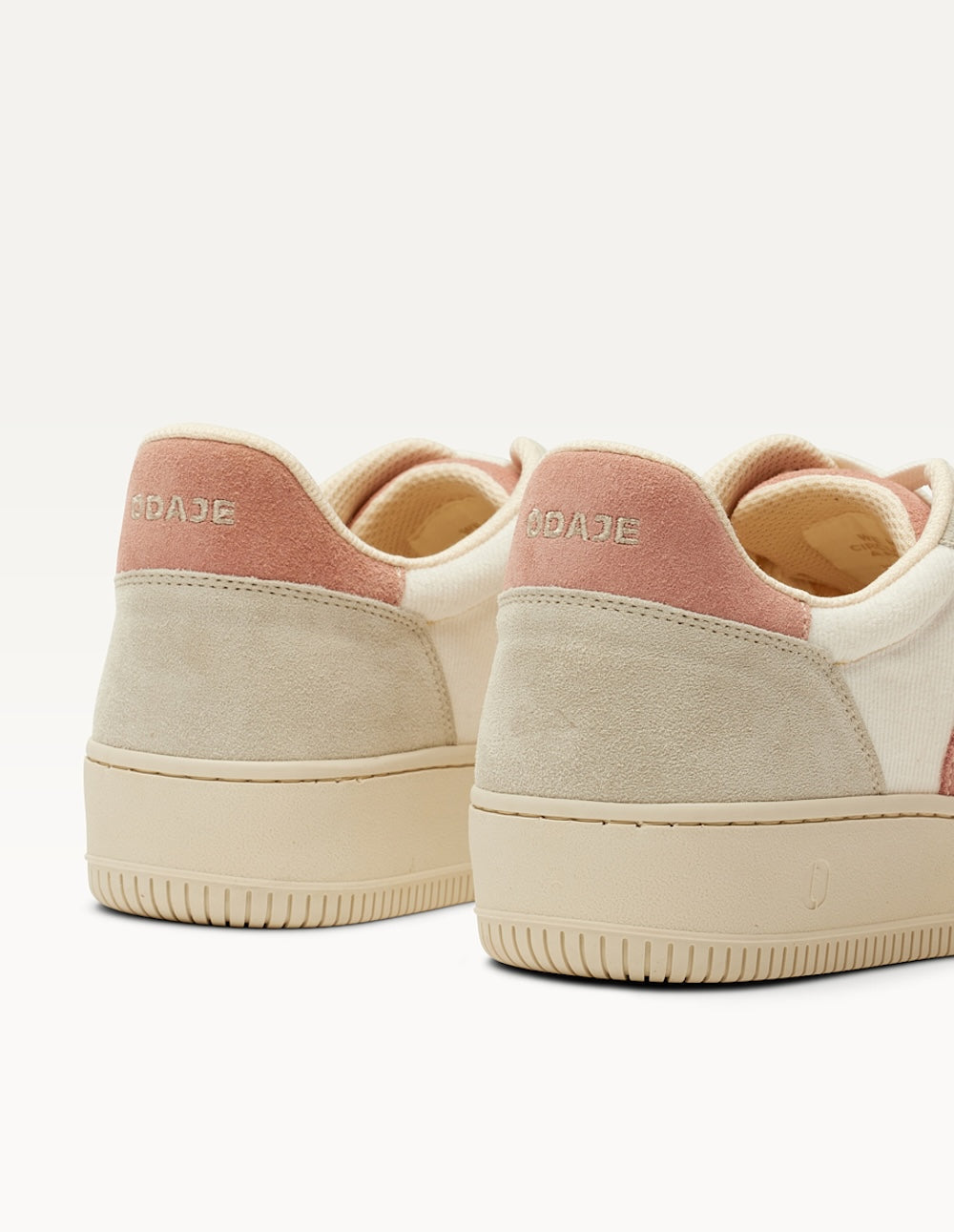 Baskets Basses Marilou - Rose Clair Blanc Gris Clair - Femme