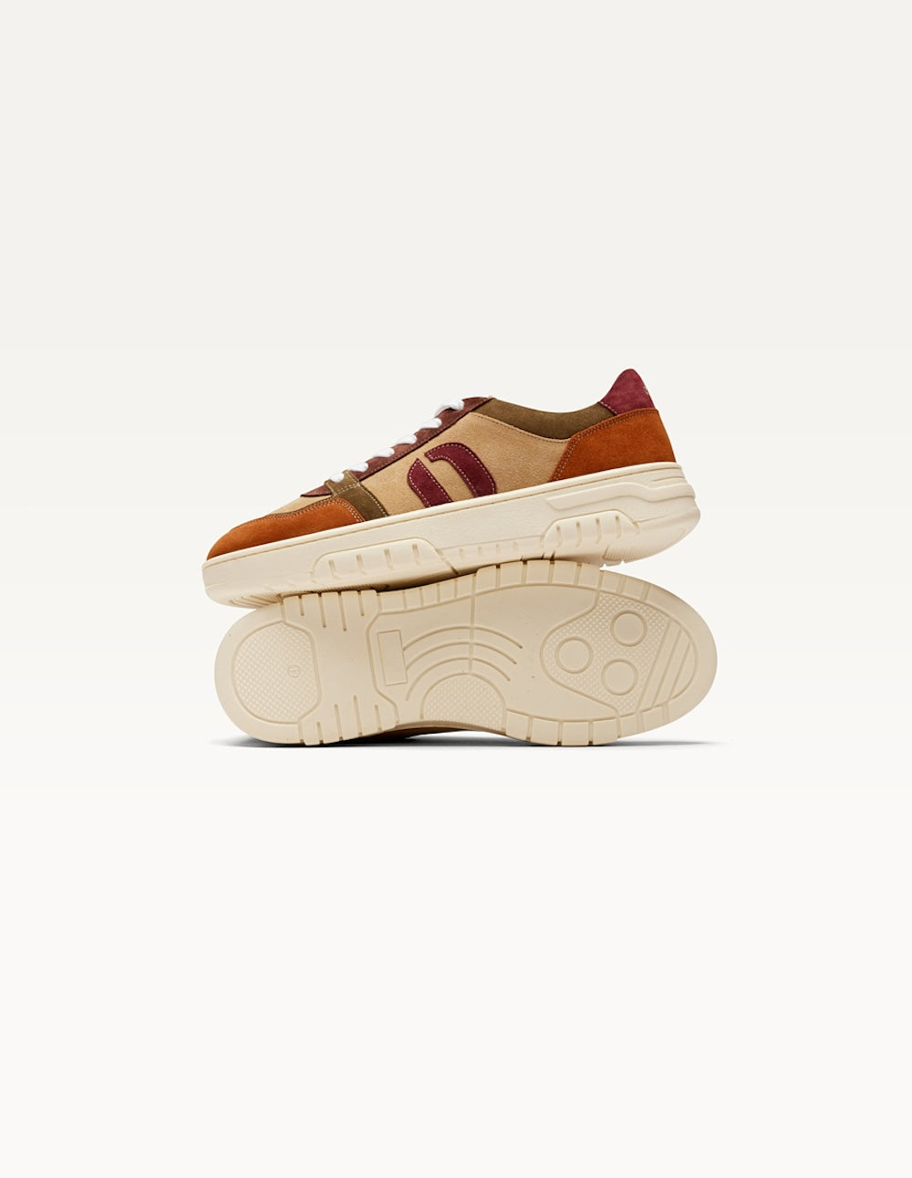 Baskets Basses Nino - Ambre Kaki Beige - Homme