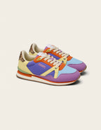 Baskets basses Andrée - Lilas ciel orange