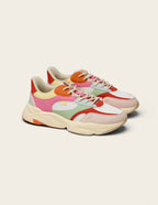 Baskets basses Nathanaelle - Nude orange pistache