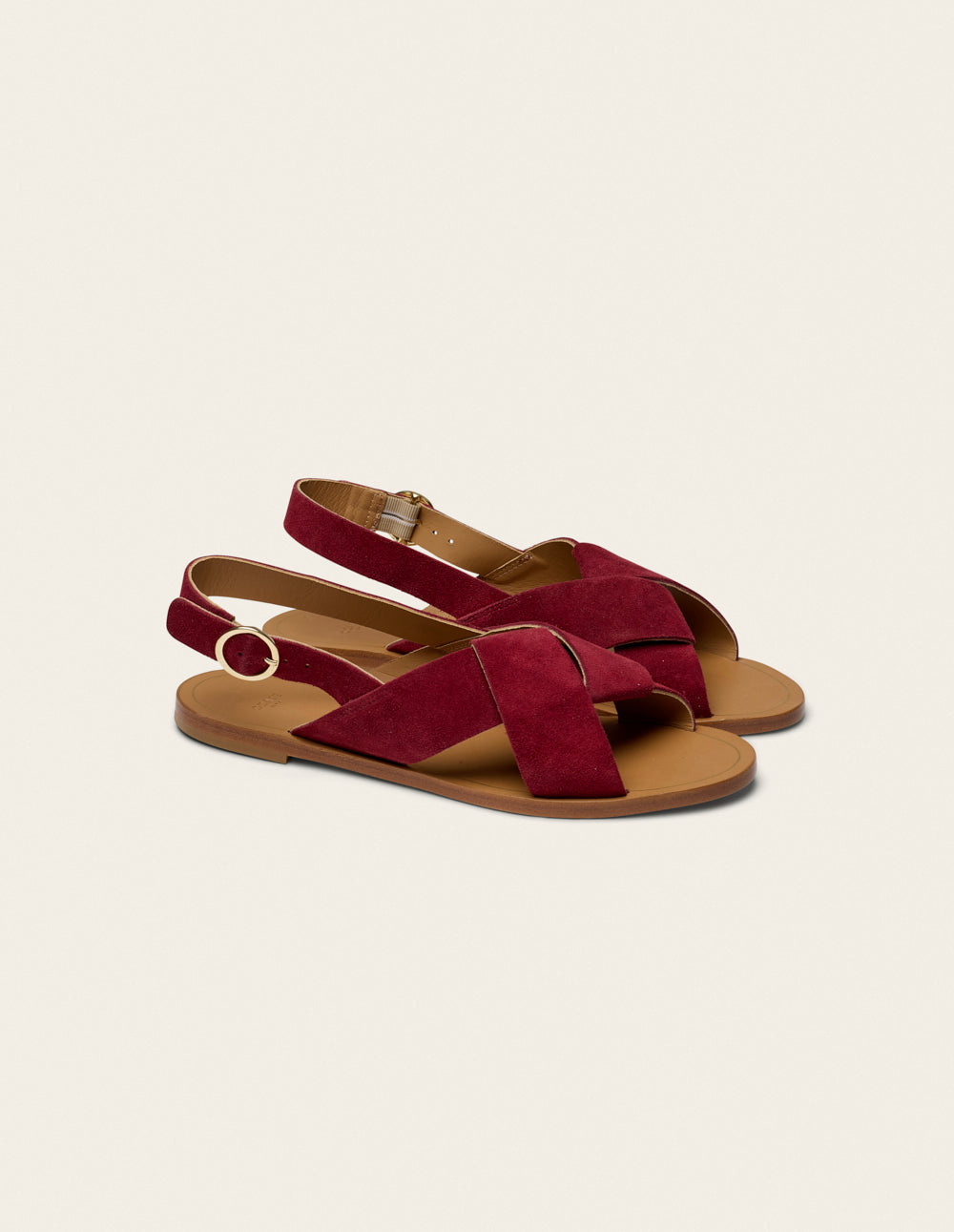 Sandales Paloma - Suède pourpre