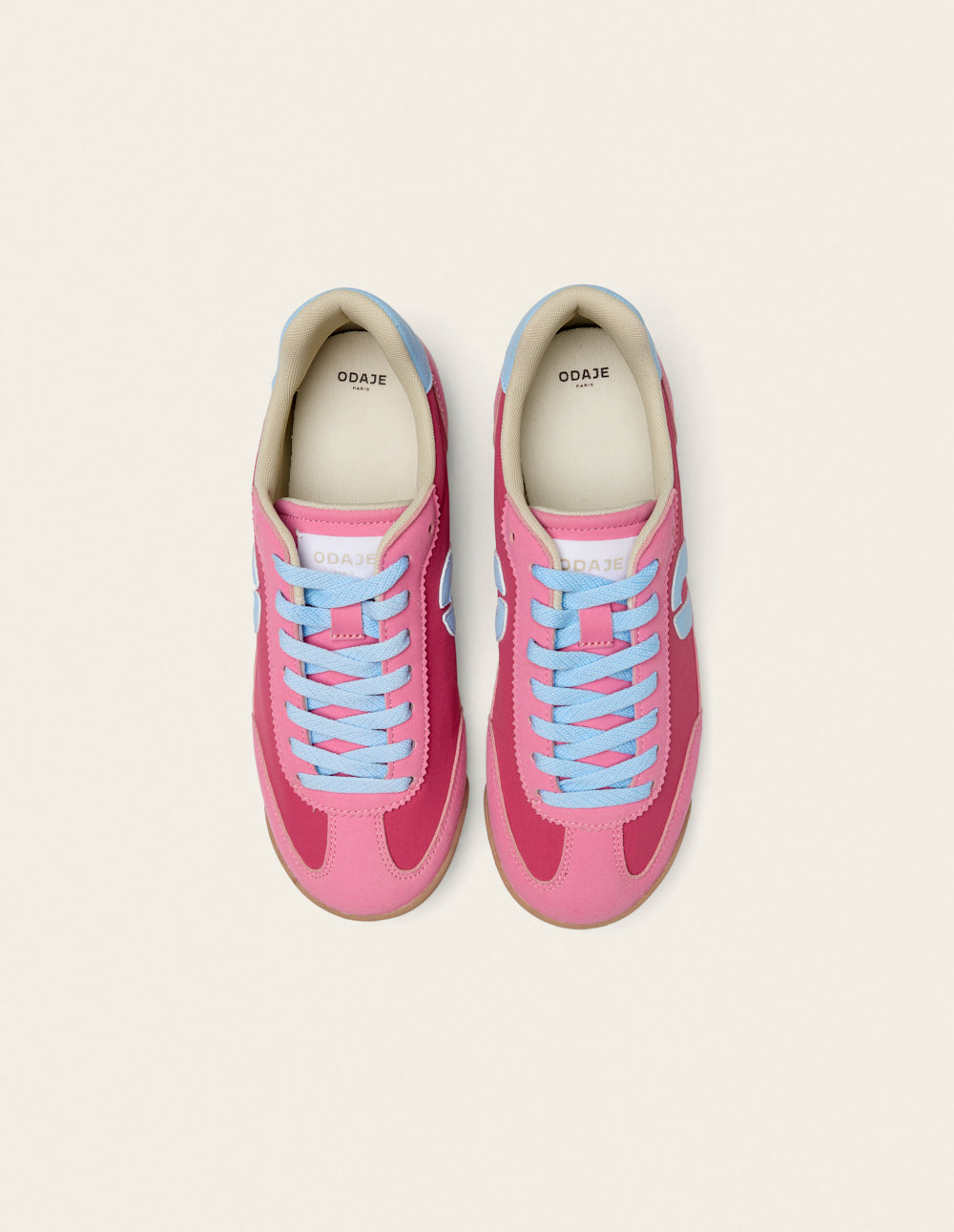 Baskets basses Riya - Rose ciel
