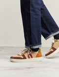 Baskets Basses Matthieu - Chocolat Beige Kaki Clair