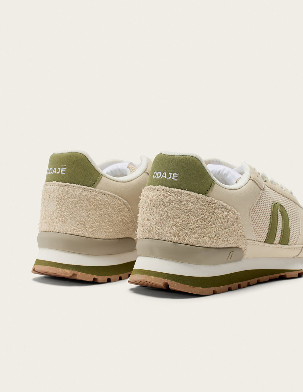 Baskets Basses Adrien - Écru Kaki Clair - Homme