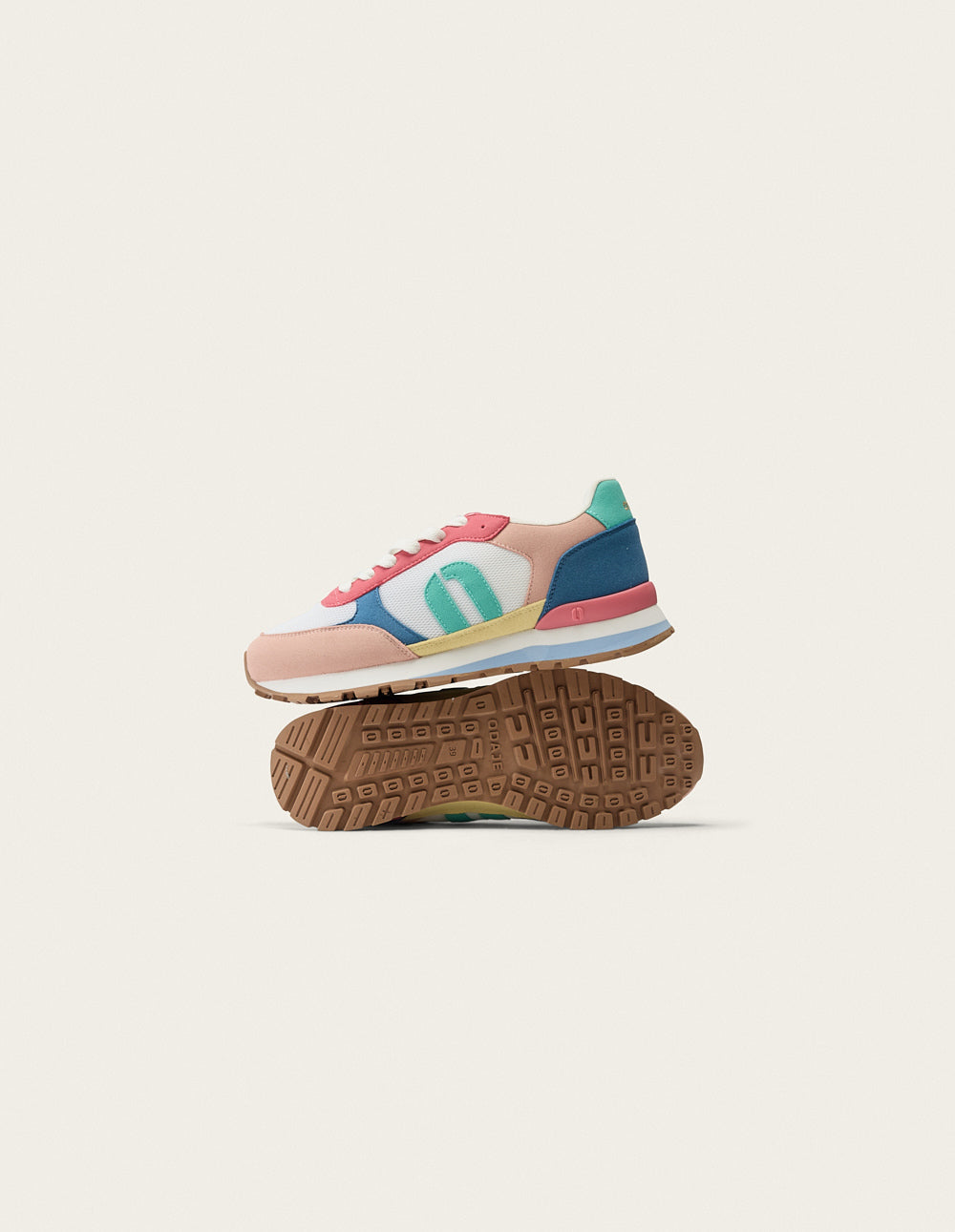 Baskets Basses Aline - Rose Clair Blanc Rose - Femme