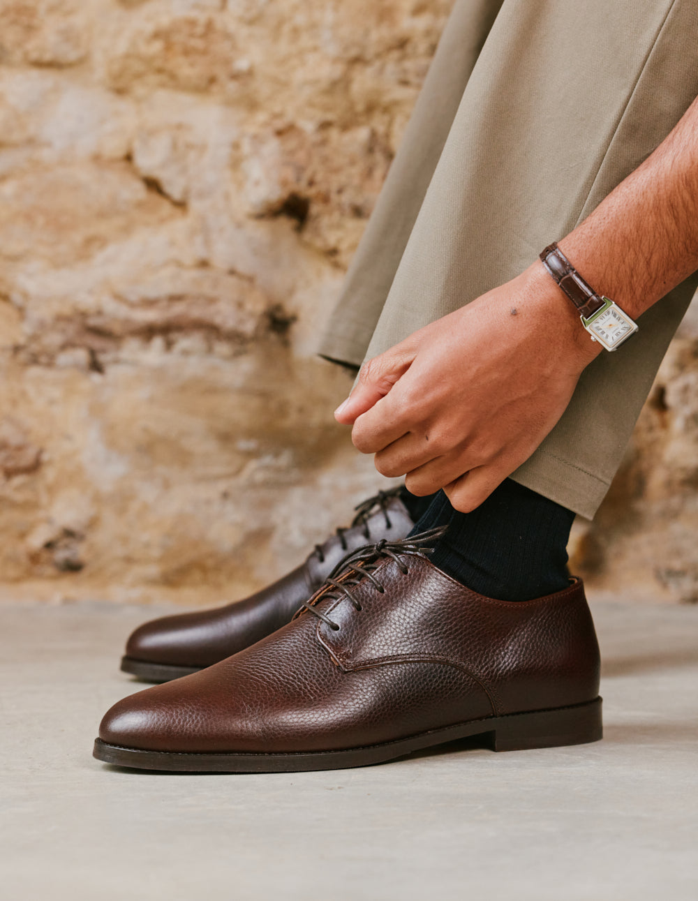 Derbies Alphonse - Pull-Up Marron