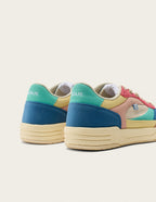 Baskets Basses Axelle - Rose Clair Bleu Beige - Femme