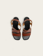 Sandales À Talons Dasun - Cuir Acajou - Femme