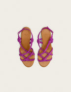 Espadrilles Fidi - Suède Magenta