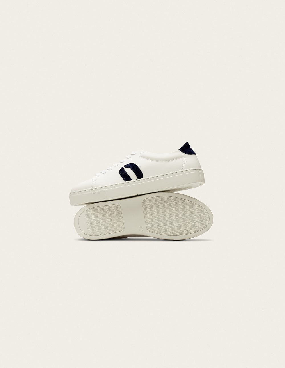 Baskets Basses Gabin - Blanc Marine - Homme