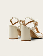 Sandales À Talons Joy - Cuir Écru