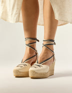 Espadrilles Lanzo - Toile Écru - Femme