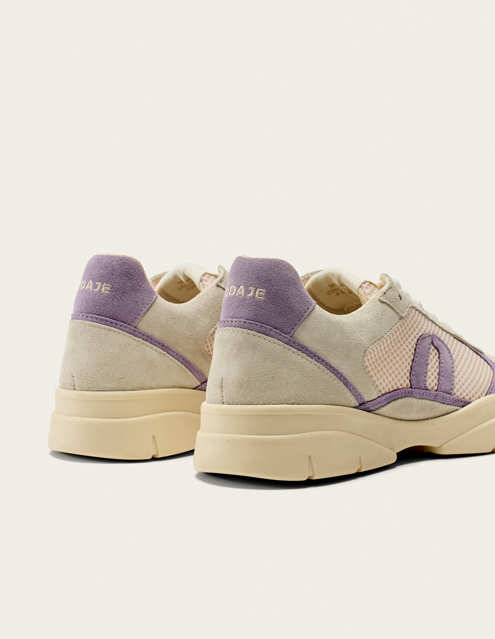 Baskets Basses Larel - Ivoire Lilas