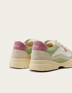 Baskets Basses Laura - Ivoire Vert - Femme