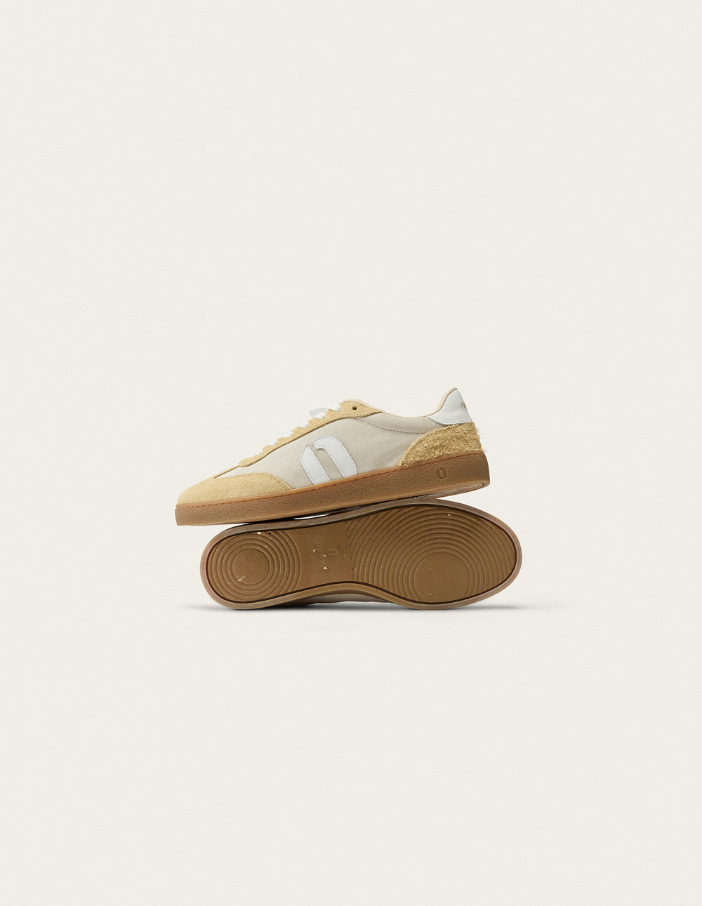Baskets Basses Lucia - Beige Ivoire Blanc - Femme