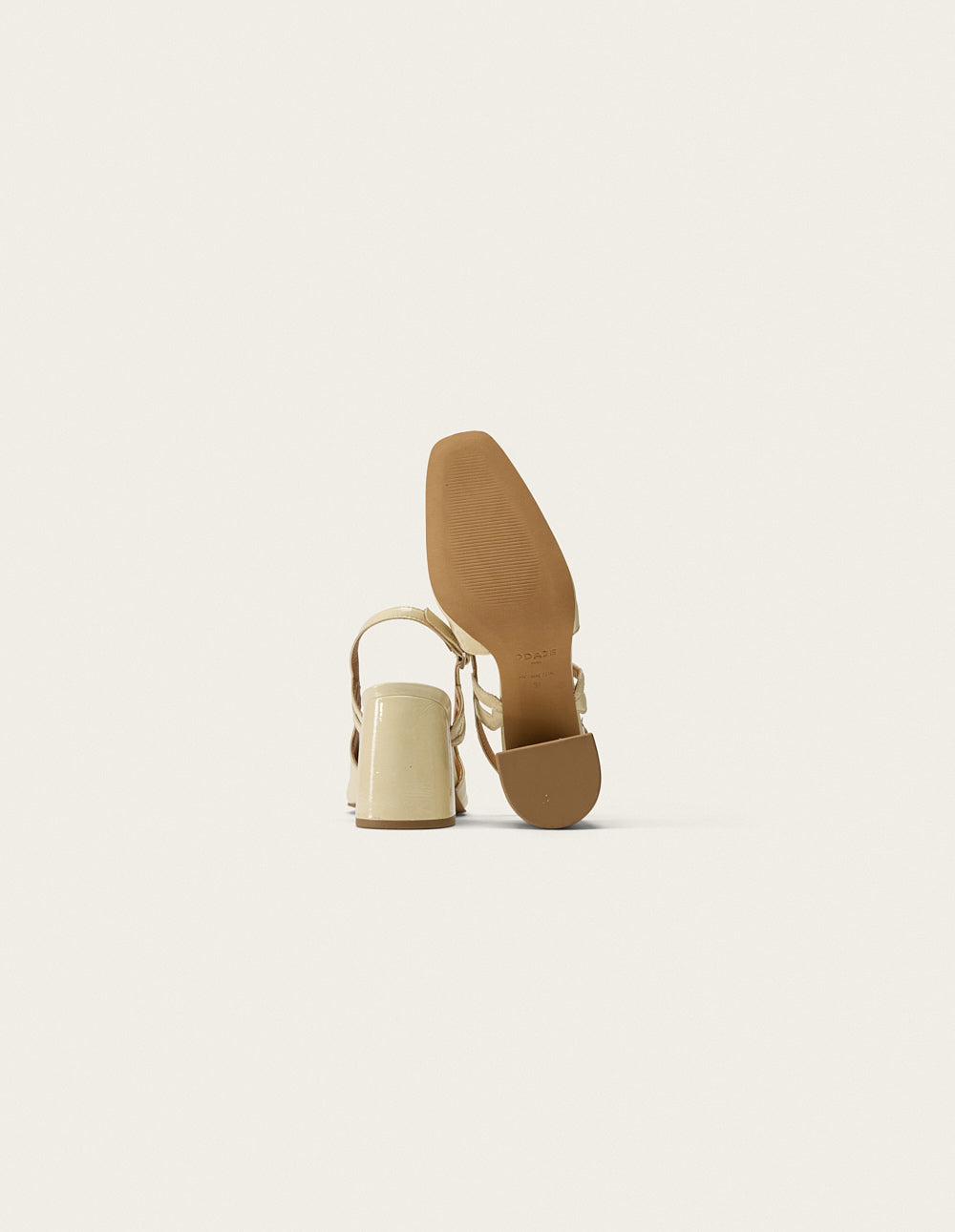 Escarpins Marcie - Cuir Plissé Écru
