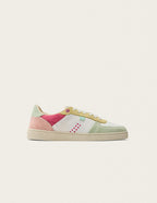 Baskets Basses Marie - Vert Blanc Jaune - Femme