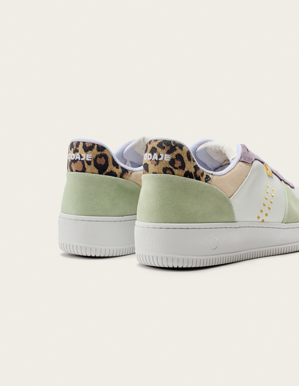 Baskets Basses Maxence F - Vert Blanc Lilas - Femme