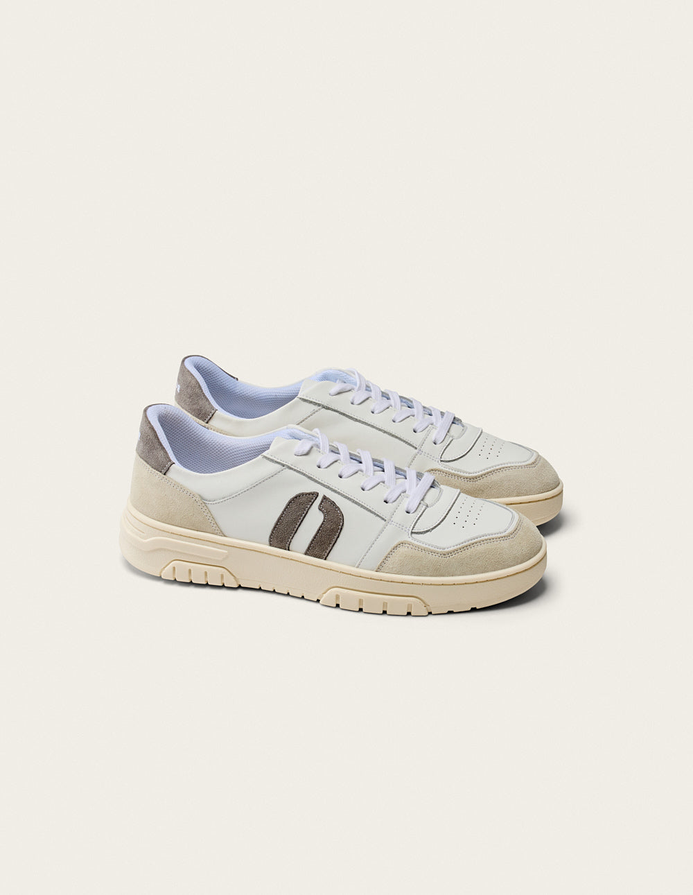 Baskets Basses Nino - Blanc Gris Clair