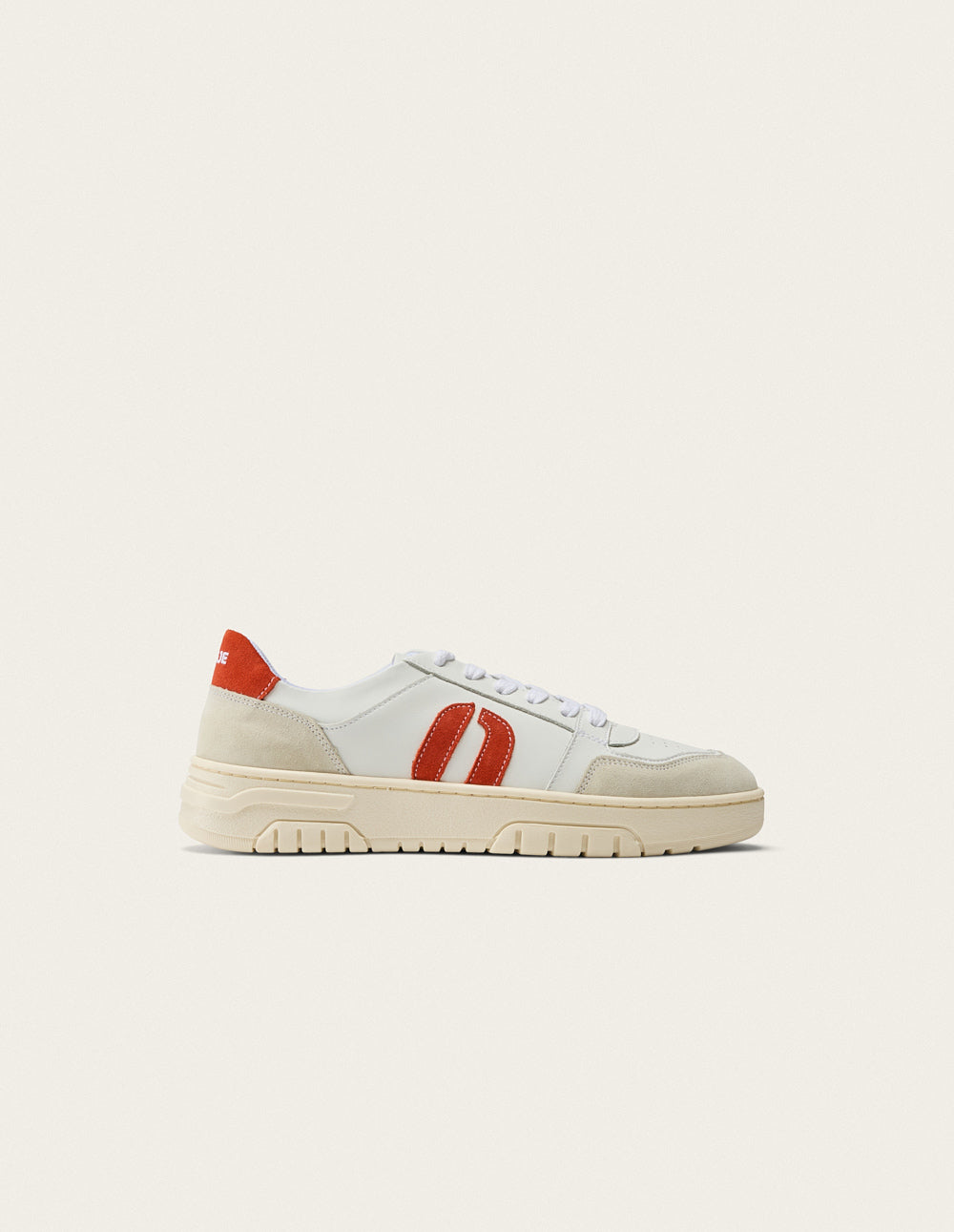Baskets Basses Nora - Blanc Orange - Femme