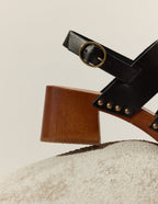 Sandales À Talons Opunti - Cuir Noir