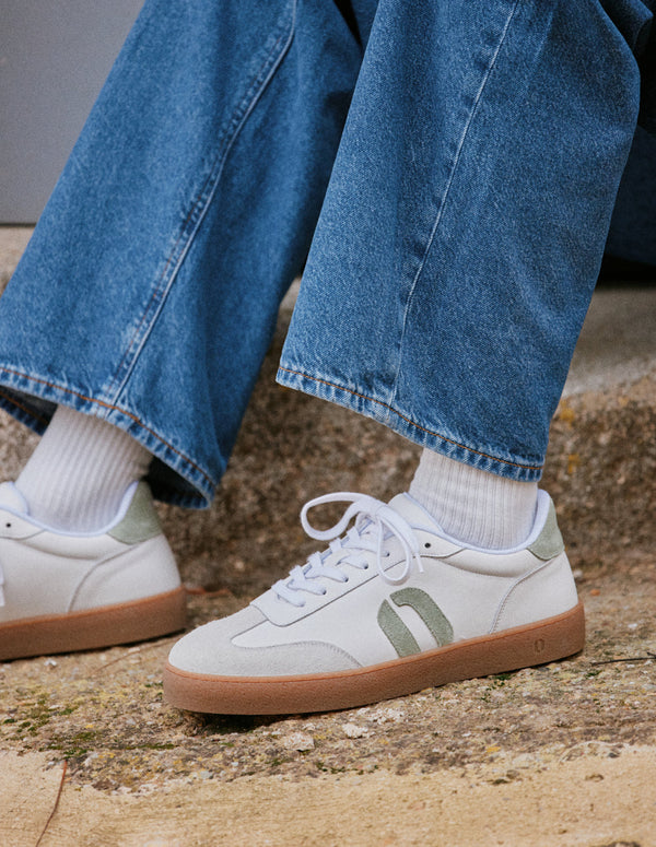 Baskets Basses Pablo - Blanc Kaki - Homme
