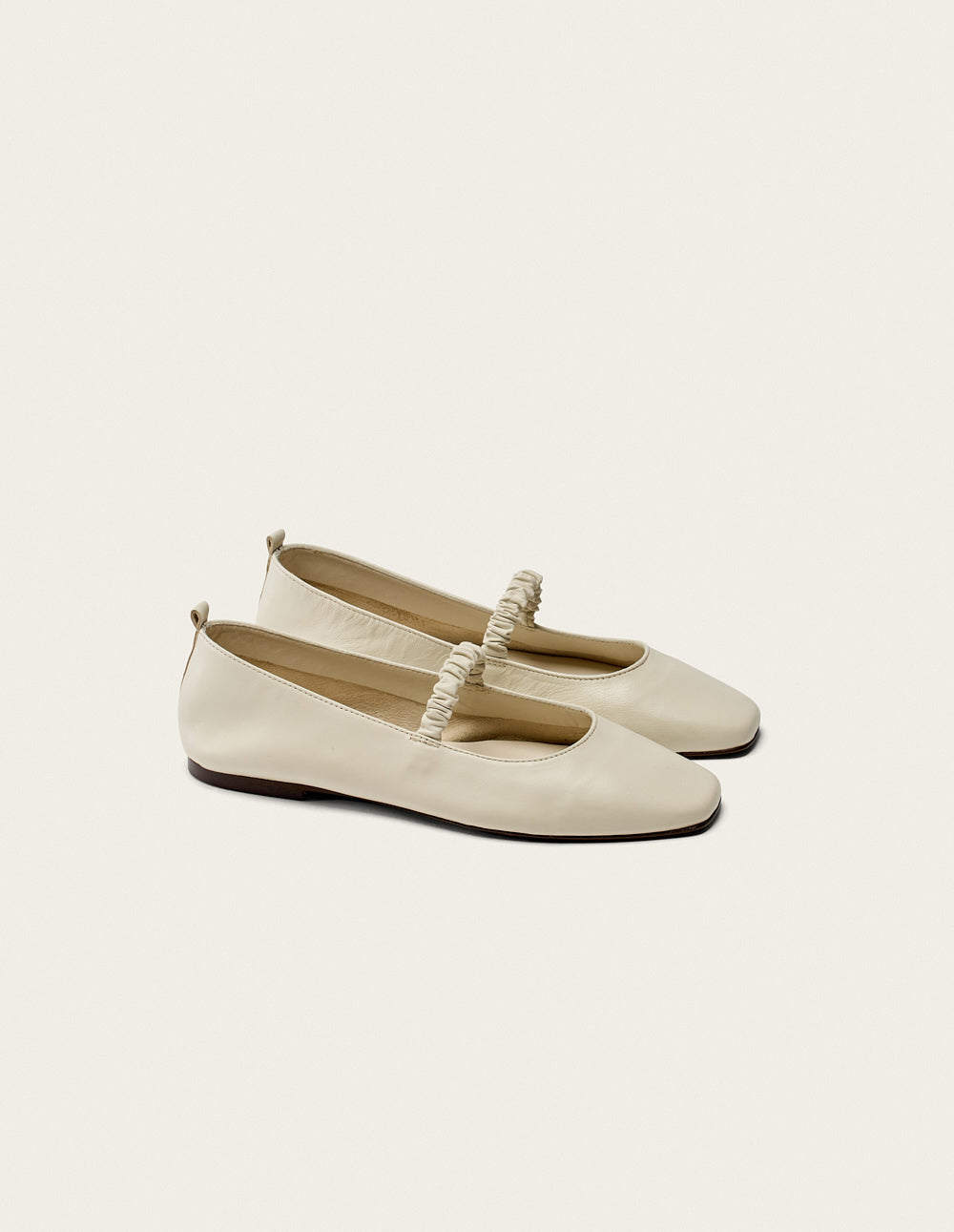 Ballerines Serra - Cuir Écru