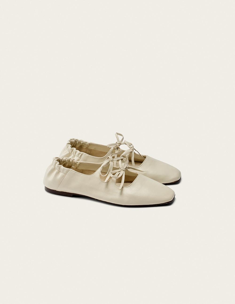 Ballerines Tula - Cuir Écru