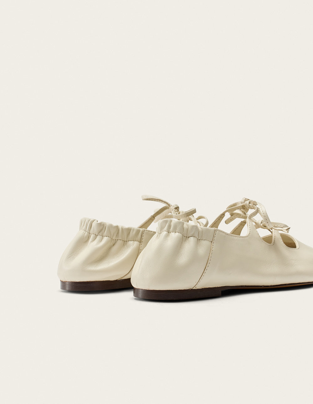 Ballerines Tula - Cuir Écru