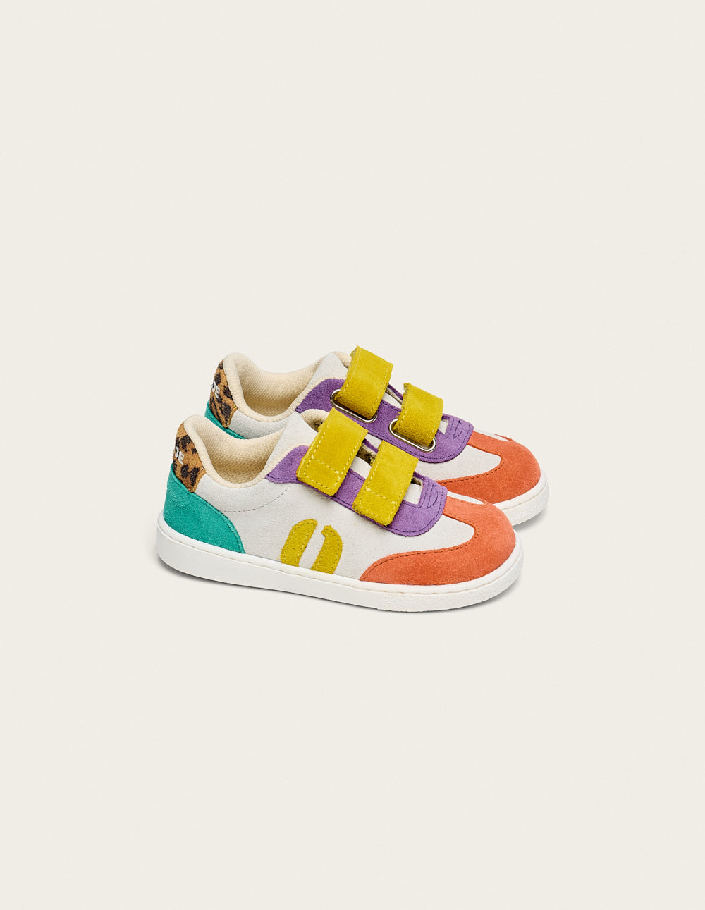 Baskets Enfants Lilo - Corail lilas citron
