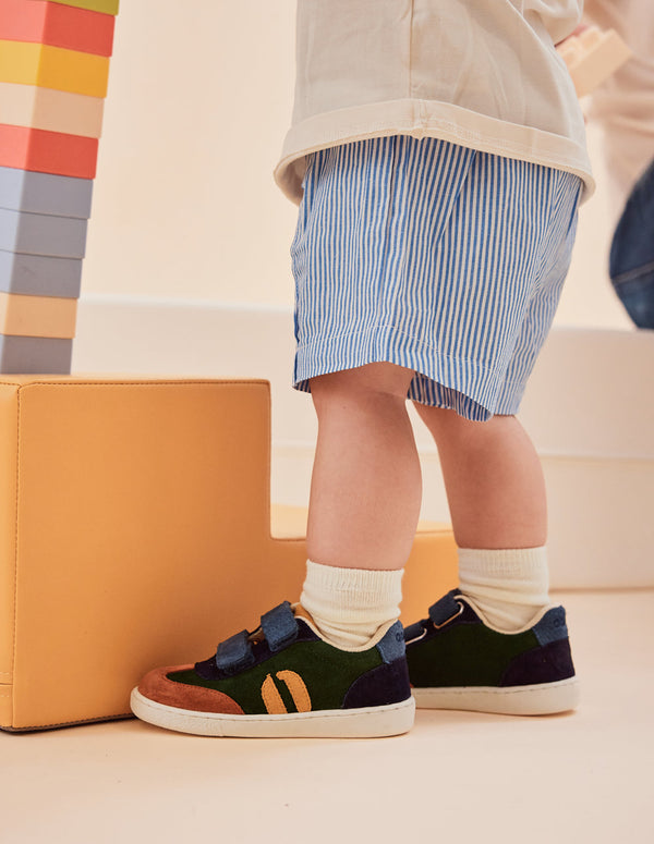 Baskets Enfants Lilo - Brique Vert Marine - Enfant
