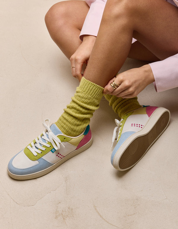 Baskets Basses Marie - Ciel Citron Pistache - Femme