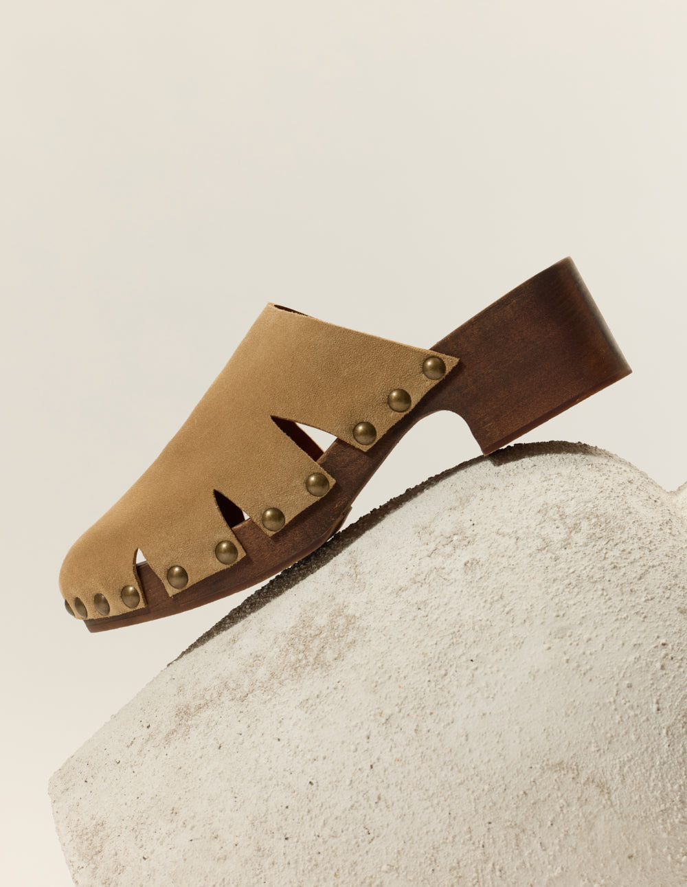Mules Yura - Suède Taupe