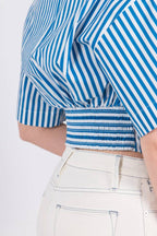 Chemise Seam Detail - Jet Stream Multi