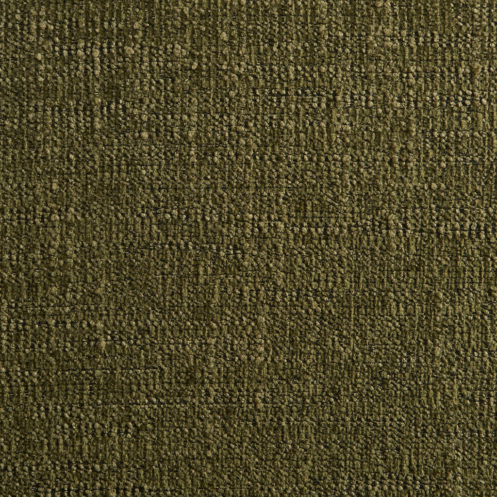 Serena - Chaises - Tissu Chenille - Vert Et Pieds Métal Marron