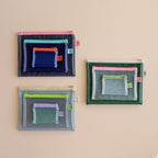 Set De 3 Pochettes Mesh (XS, S Et M) - Aqua