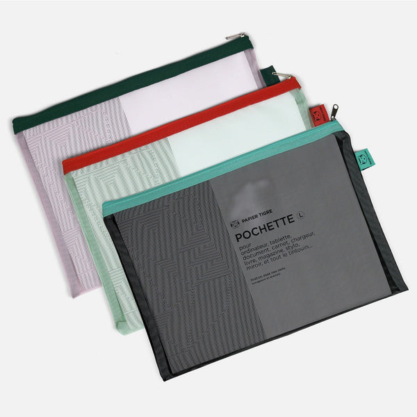 Set De 3 Pochettes Mesh - L