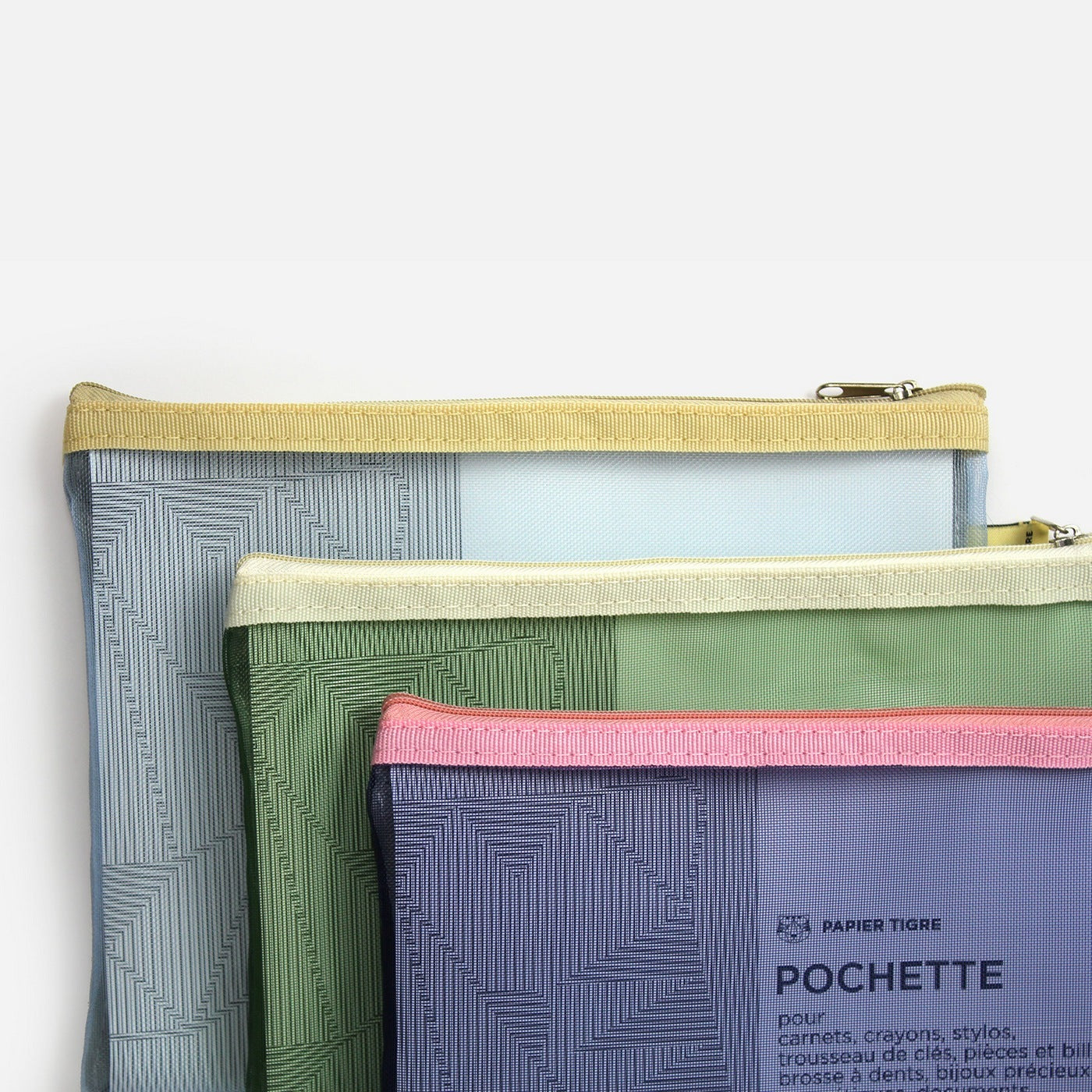 Set De 3 Pochettes Mesh - M