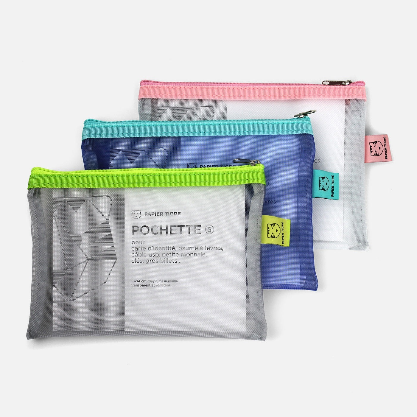 Set De 3 Pochettes Mesh - S