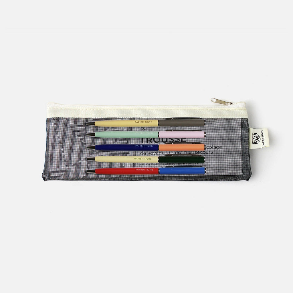 Trousse Et Les 5 Stylos - Noire