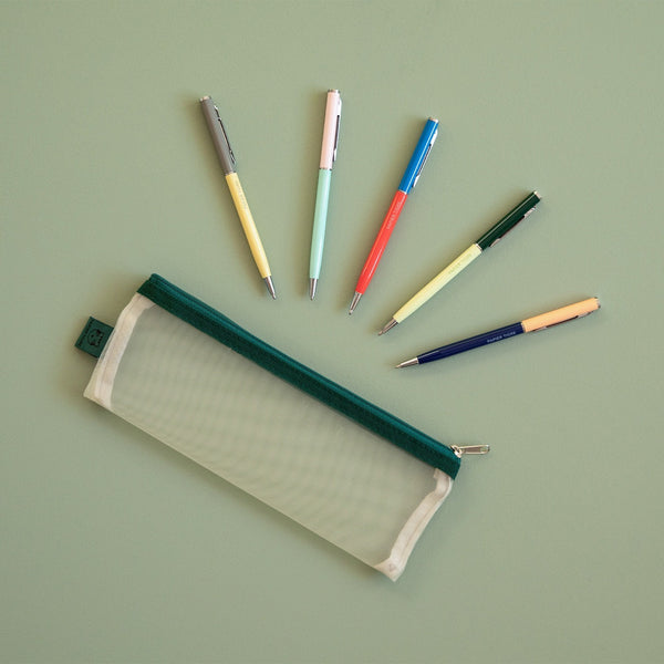 Trousse Et Les 5 Stylos - Jaune