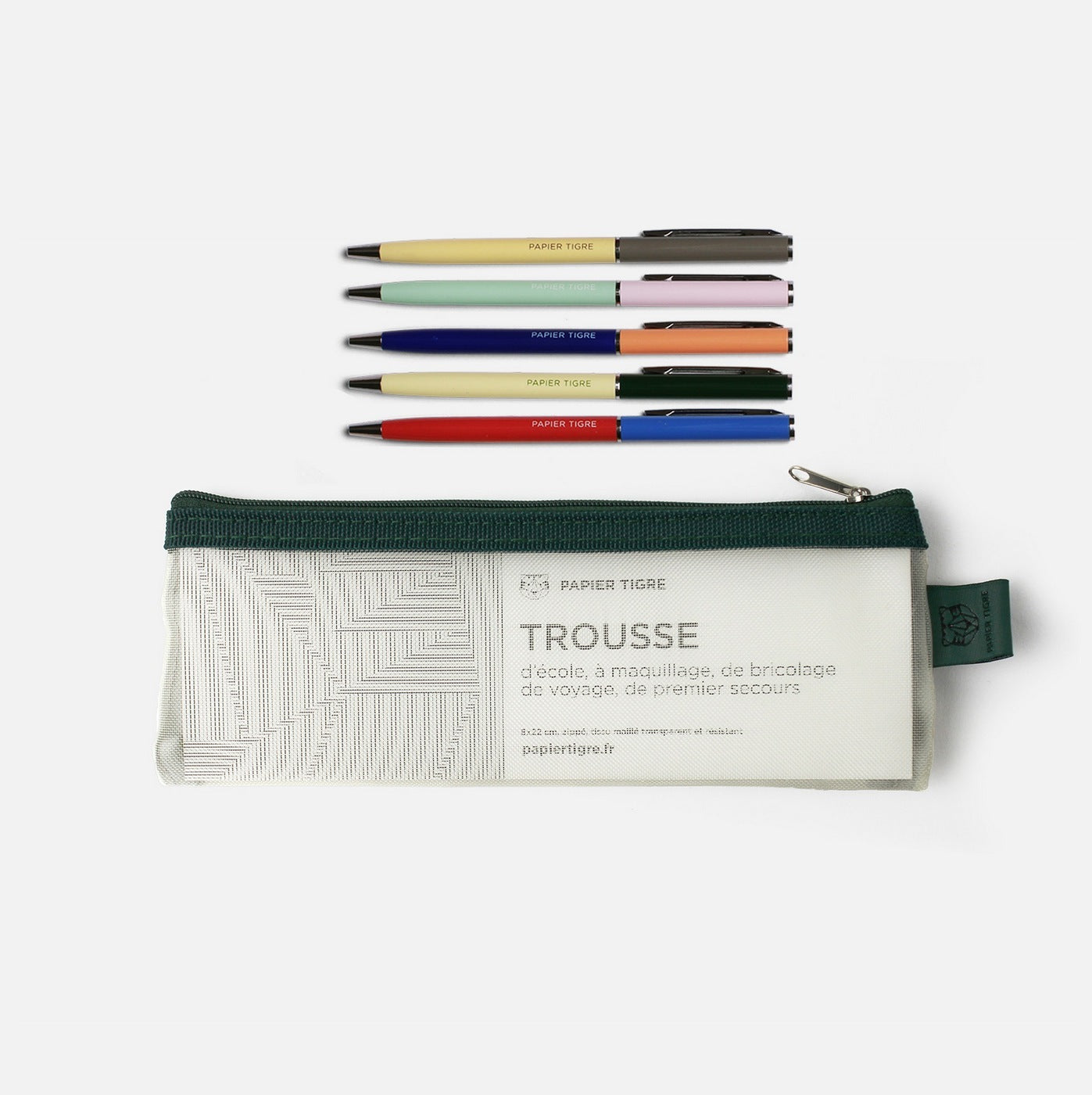 Trousse Et Les 5 Stylos - Jaune