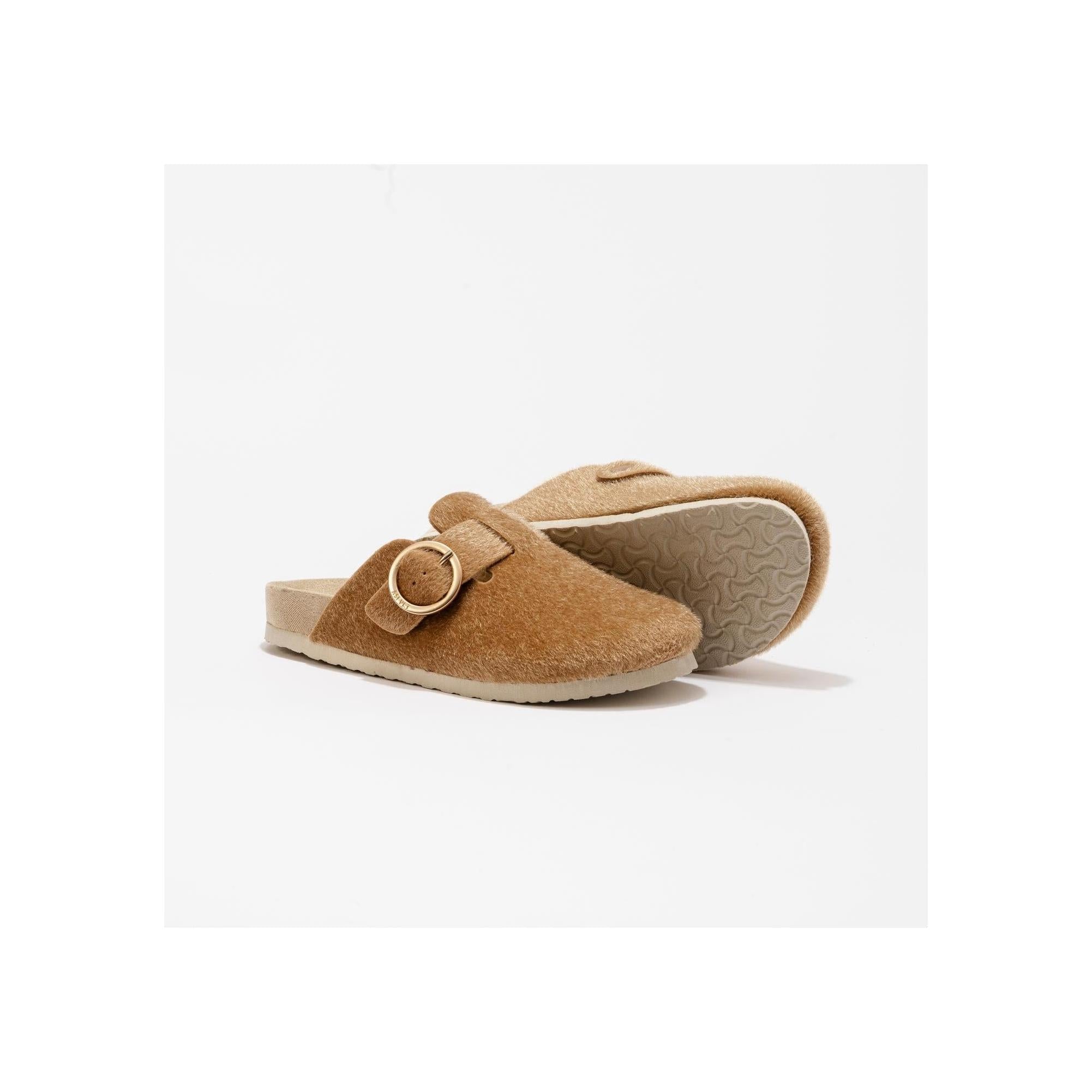 Mules Flair Tan-Fur
