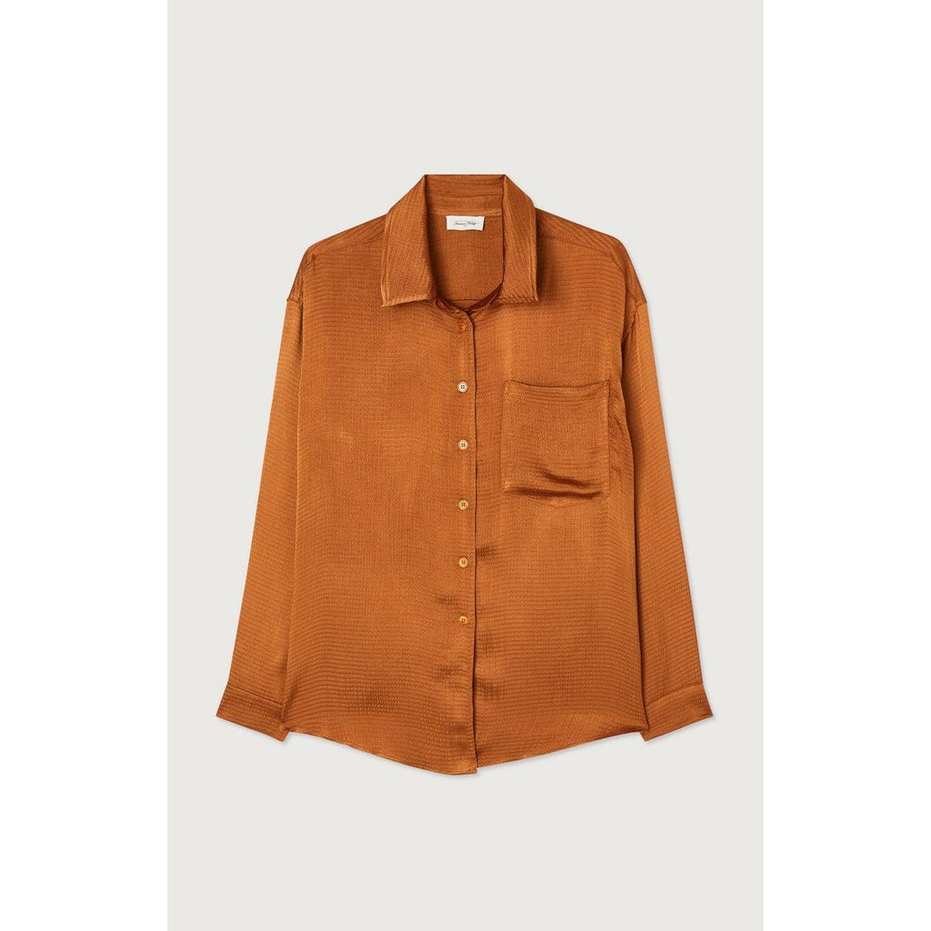 Chemise ML Col Boutonne - Cannelle - Femme