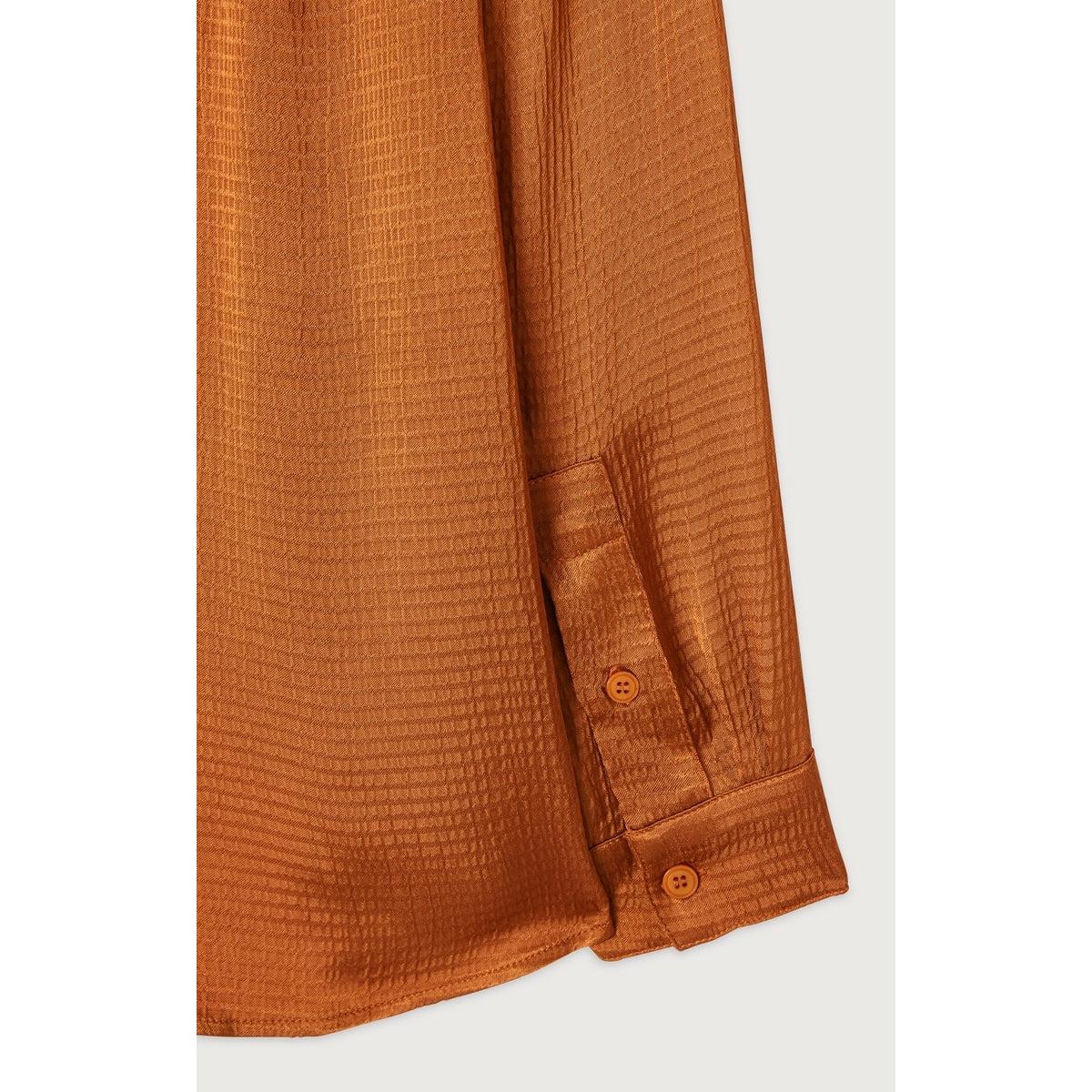 Chemise ML Col Boutonne - Cannelle - Femme